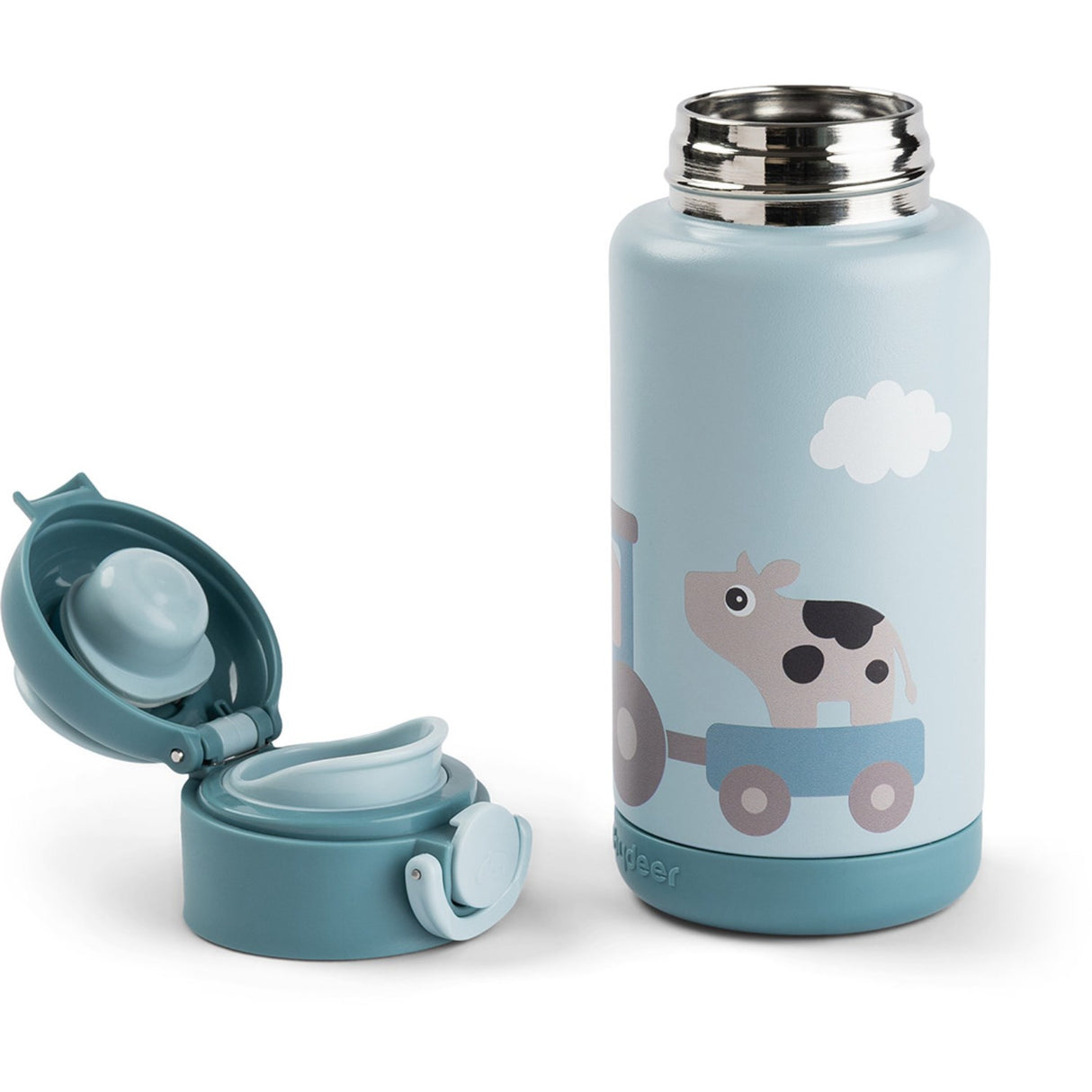 DonebyDeer Blue Thermal Bottle Tiny Farm 340 Ml