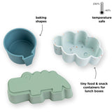 DonebyDeer Blue Silikoneforme 3-pak Happy Clouds