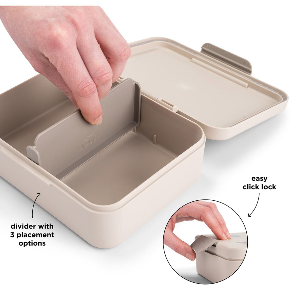 DonebyDeer Sand Lunch Box With Divider Celebration