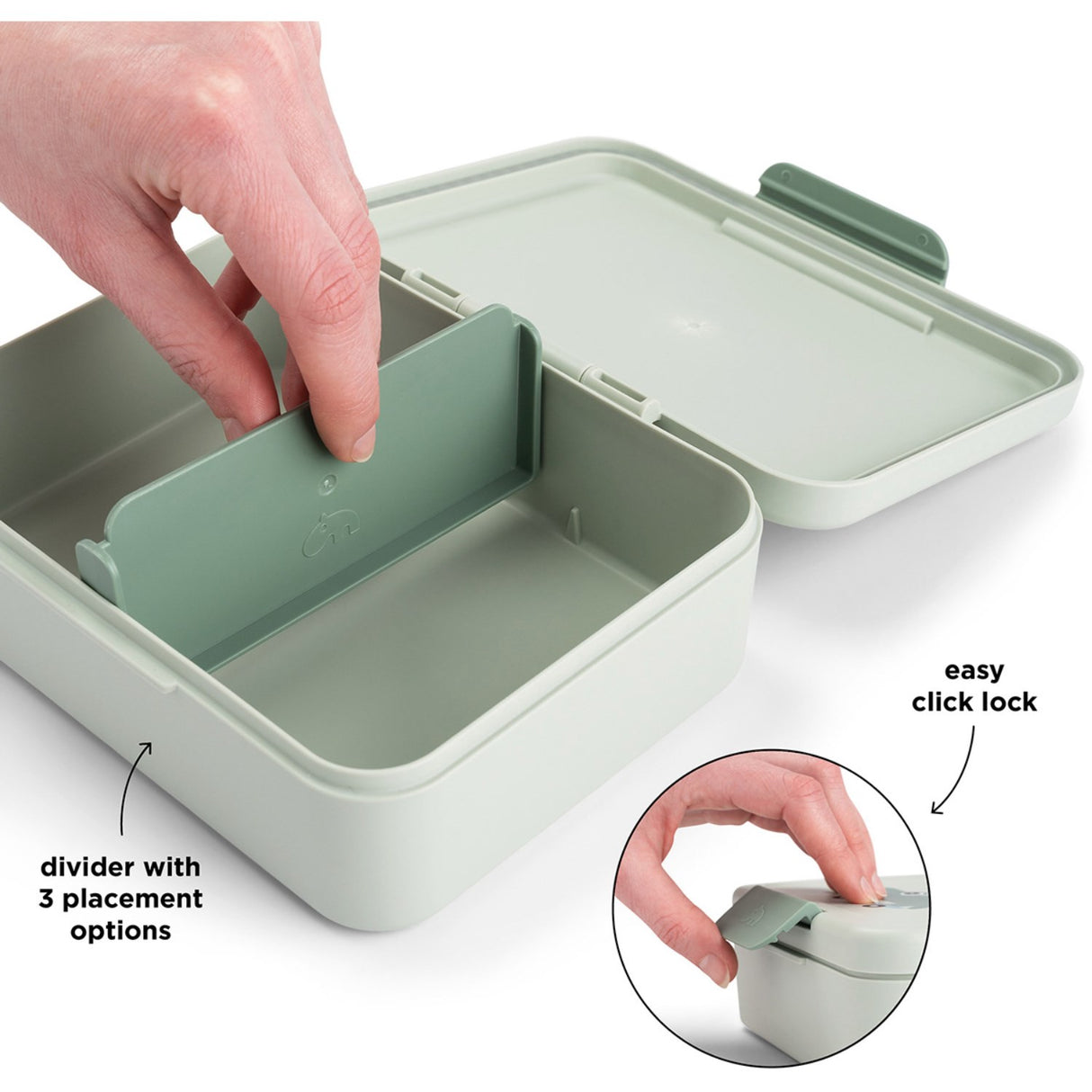 DonebyDeer Green Lunch Box With Opdeler Playground