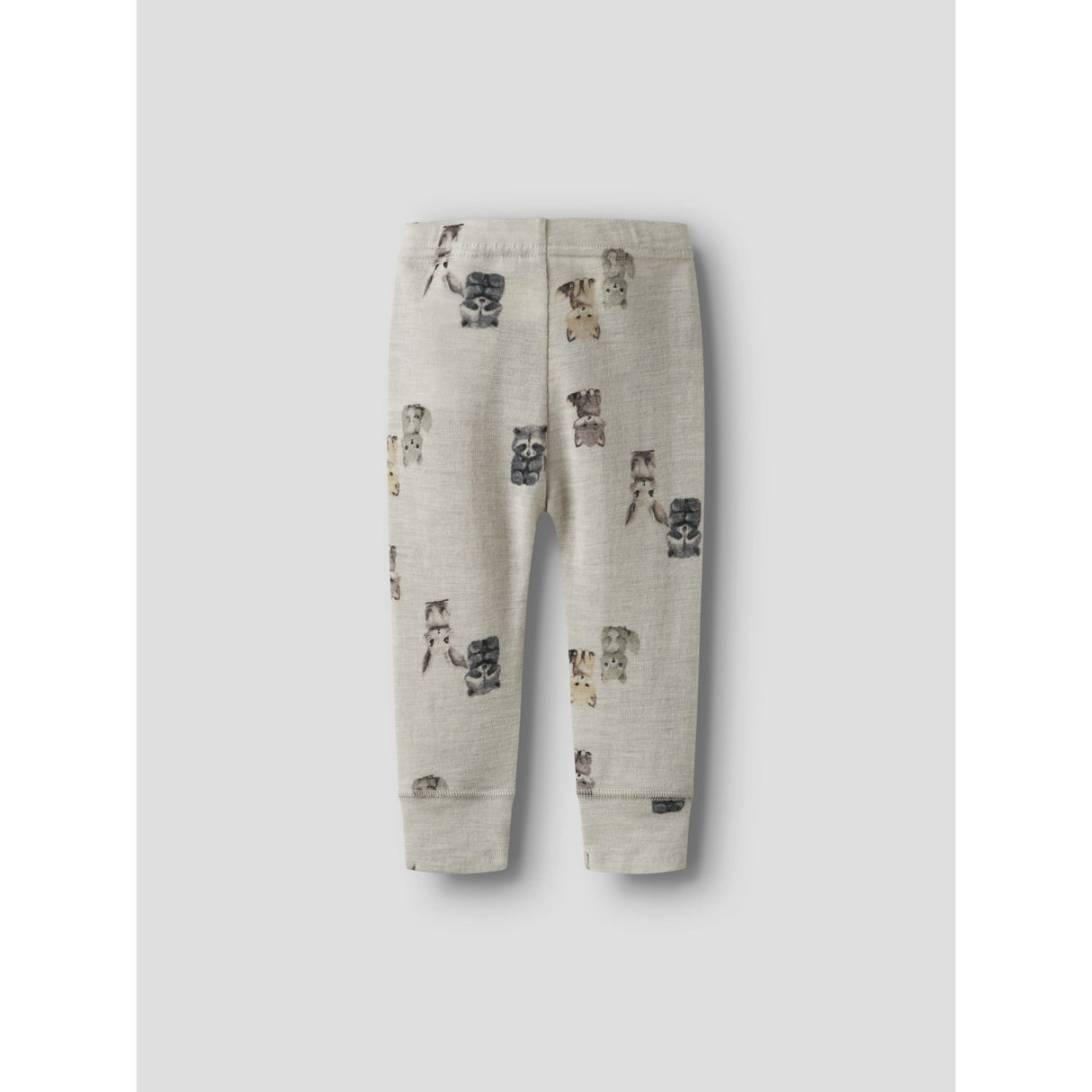 Name It Nacreous Cloud Forest Animals Nbmwang Wool Rib Long Johns Aop