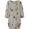 Name It Nacreous Cloud Forest Animals Nbmwang Wool Rib Ls Body Aop