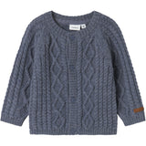 Name It Folkstone Gray Nbmwrilla Wool Ls Knit Card
