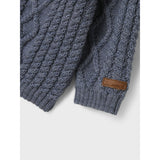 Name It Folkstone Gray Nbmwrilla Wool Ls Knit Card