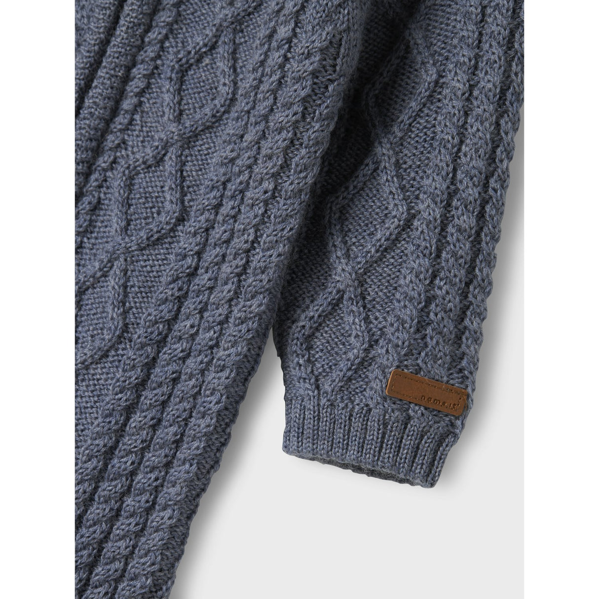 Name It Folkstone Gray Nbmwrilla Wool Ls Knit Suit
