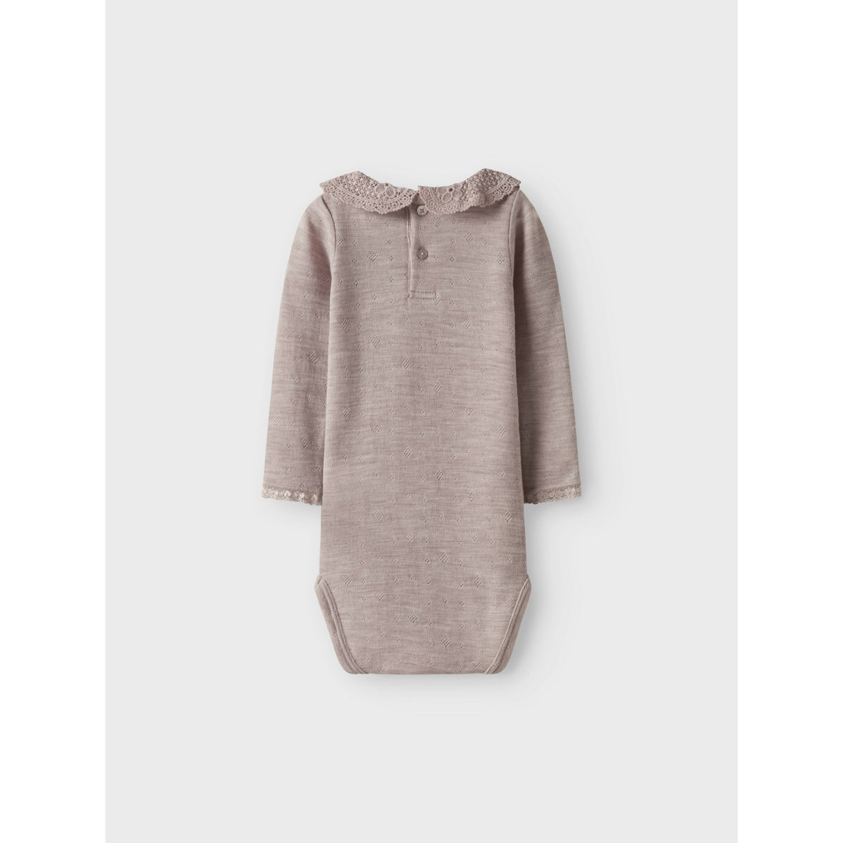 Name It Shadow Gray Nbfwang Wool Needle Ls Body W/Collar