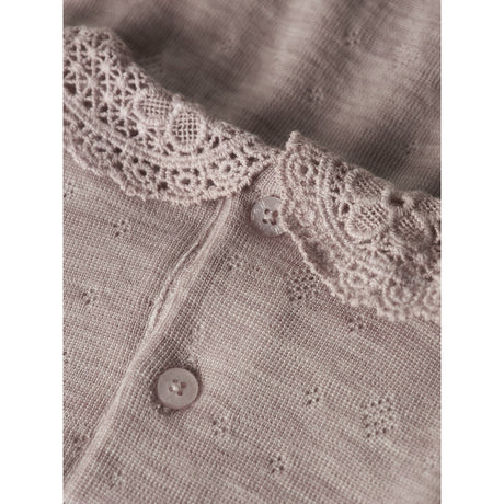 Name It Shadow Gray Nbfwang Wool Needle Ls Body W/Collar