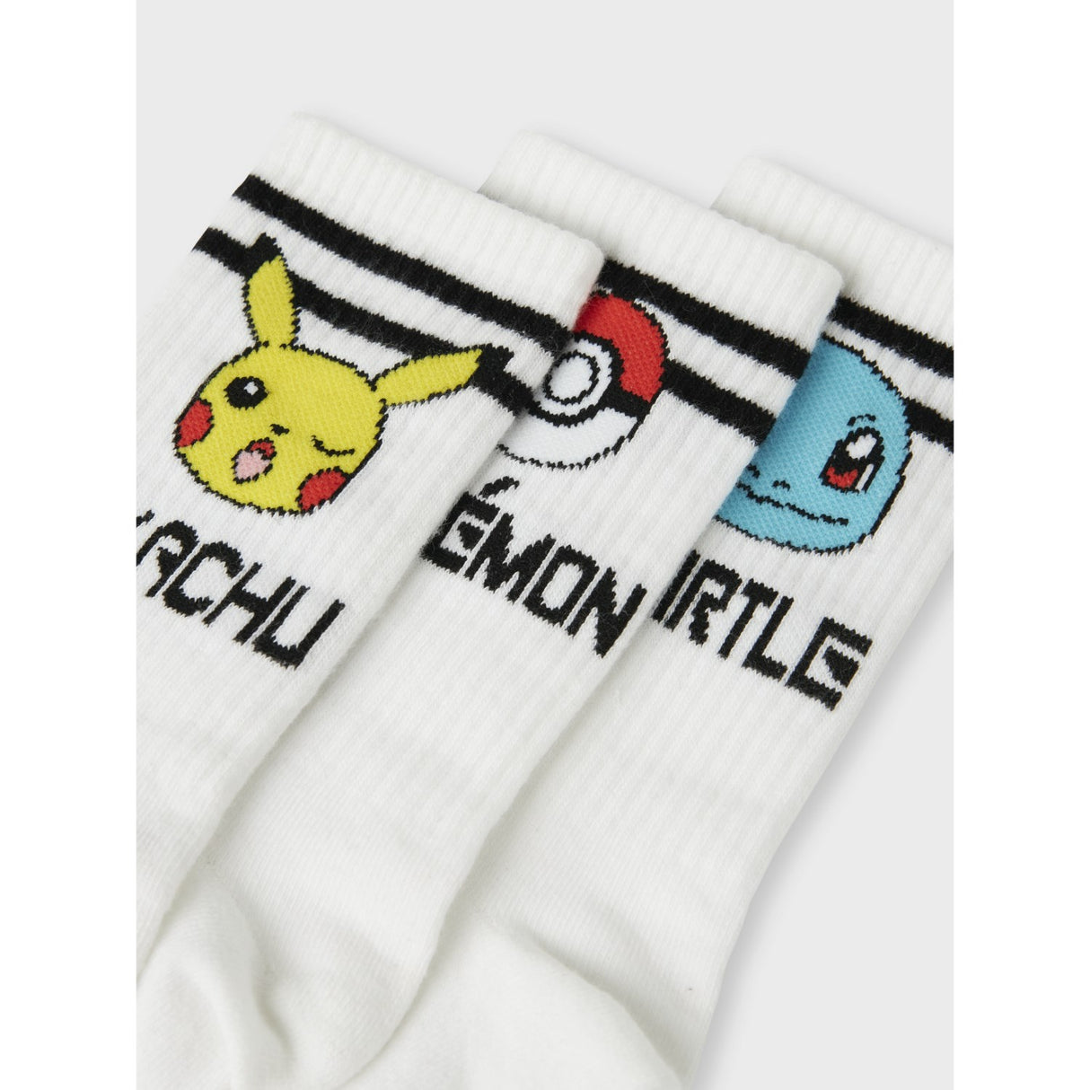 Name It Bright White Milton Pokemon 3-Pack Socks