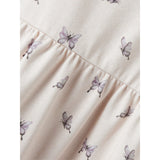 Lil'Atelier Peach Blush Butterfly Gayo San Strap Dress