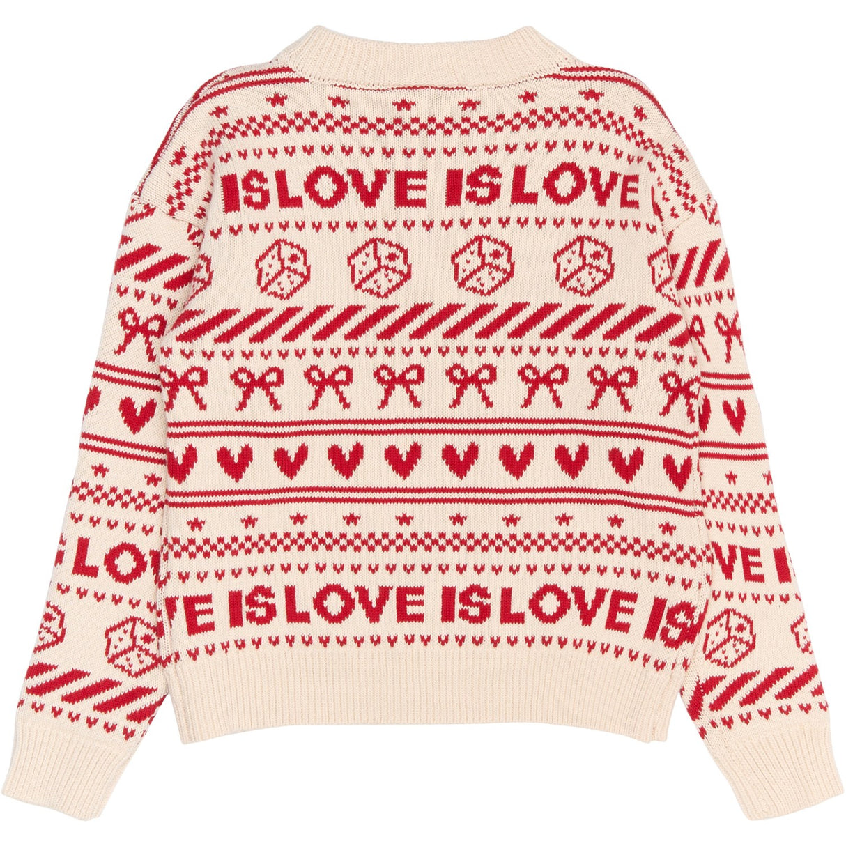 The New Gardenia AOP Raline Jacquard Pullover