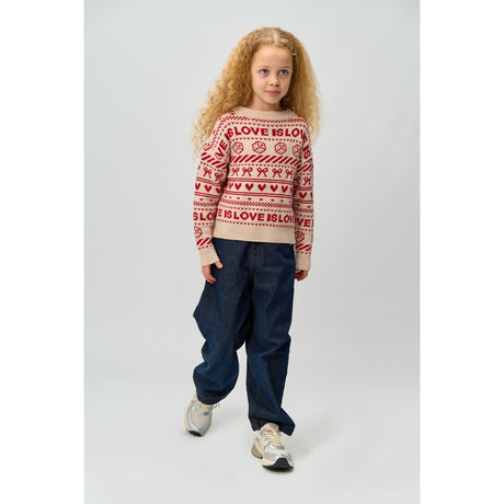 The New Gardenia AOP Raline Jacquard Pullover