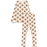 The New Gardenia Cat AOP Holiday Adult Rib Night Set