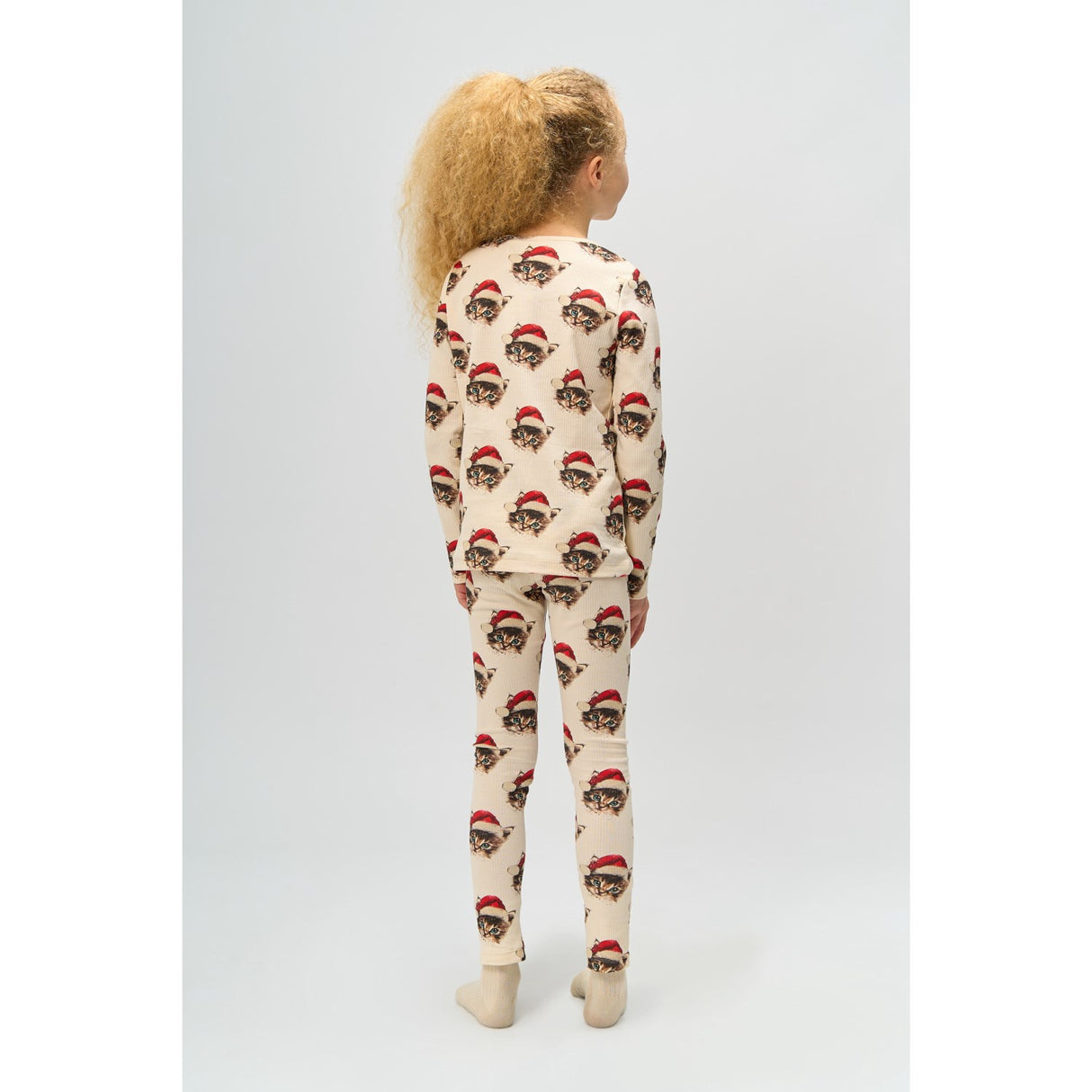 The New Gardenia Cat AOP Holiday Rib Night Set