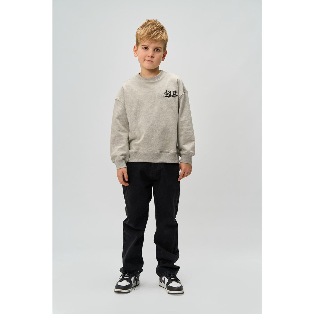 The New Light Grey Melange Ron Melange Oversize Sweatshirt