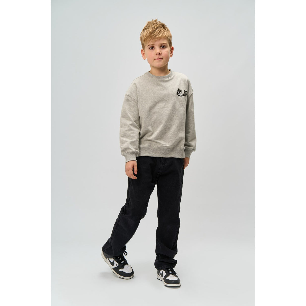 The New Light Grey Melange Ron Melange Oversize Sweatshirt