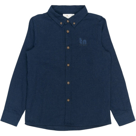 The New Navy Blazer Melange Rick L_S Shirt