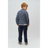 The New Navy Blazer Check Ronan Oversize L_S Flannel Shirt
