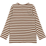 THE NEW Siblings Toffee Striped Fro L_S Rib Tee