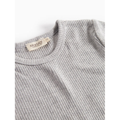 MarMar Modal Melange Light Grey Melange Plain T-shirt