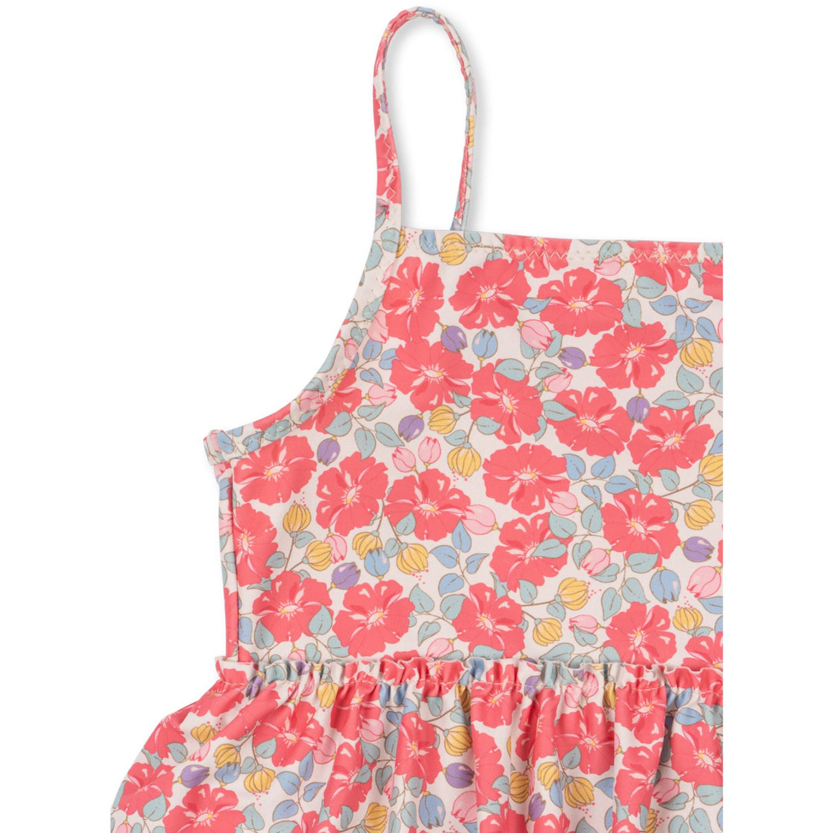 Konges Sløjd Rose Anglaise Manuca Frill Swimsuit Grs