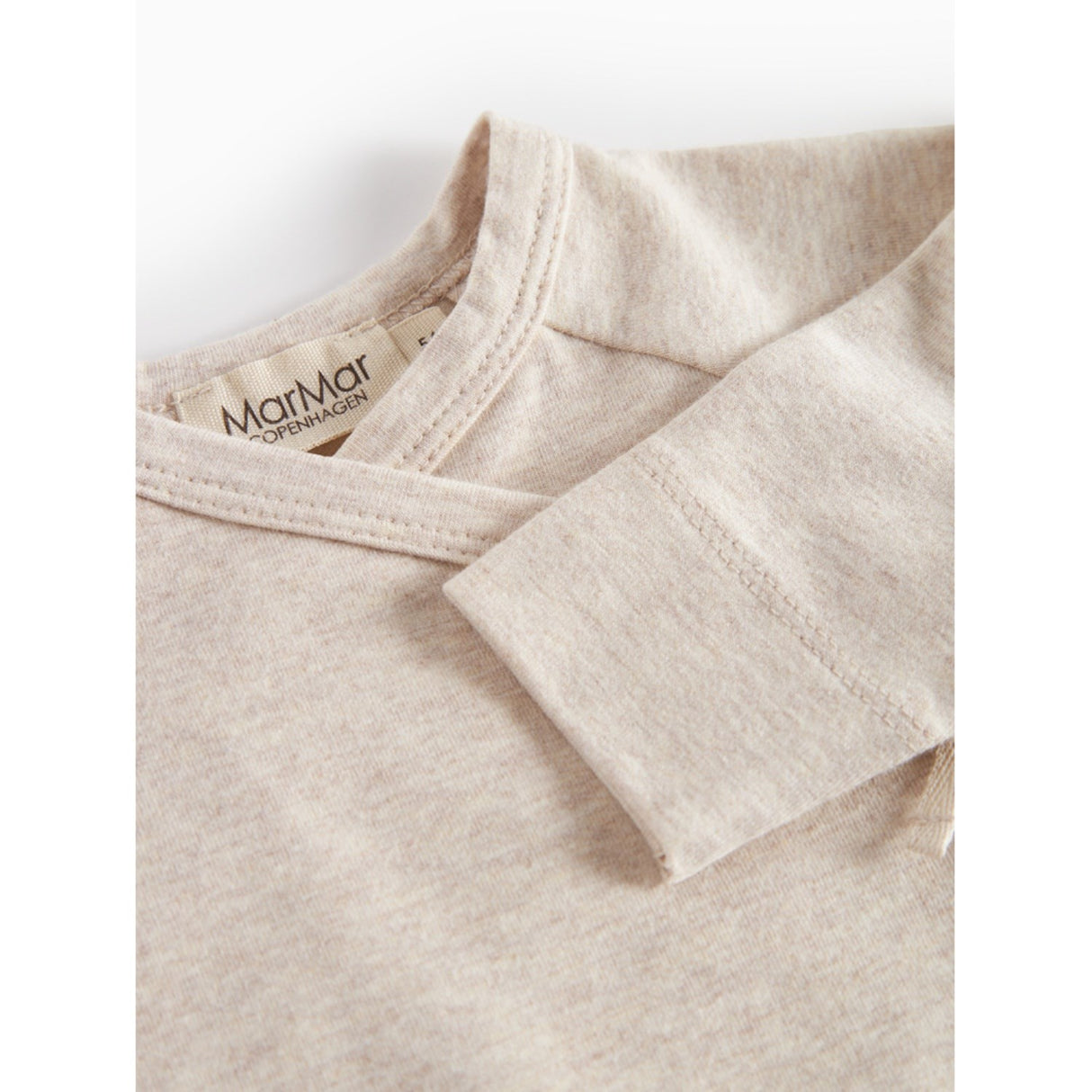 MarMar Modal New Born Light Beige Mel. Tut Wrap LS Blouse