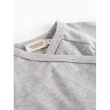 MarMar Modal New Born Light Grey Melange Tut Wrap LS Blouse