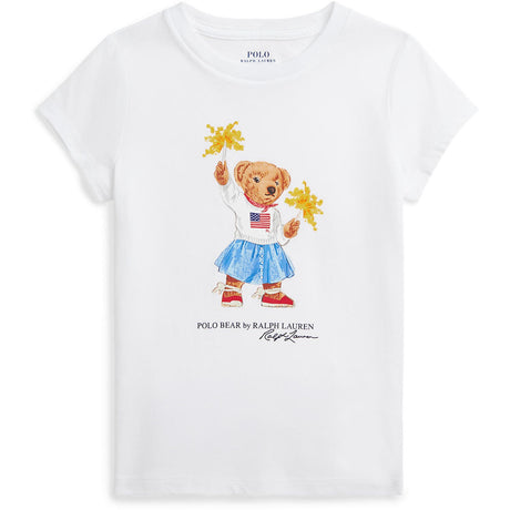Polo Ralph Lauren White Sparkle Bear T-Shirt