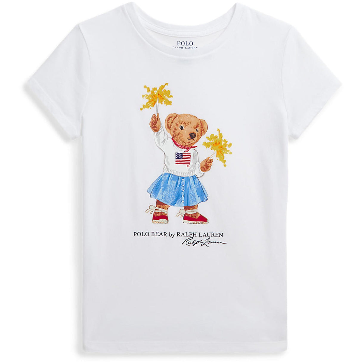 Polo Ralph Lauren White Sparkle Bear T-Shirt