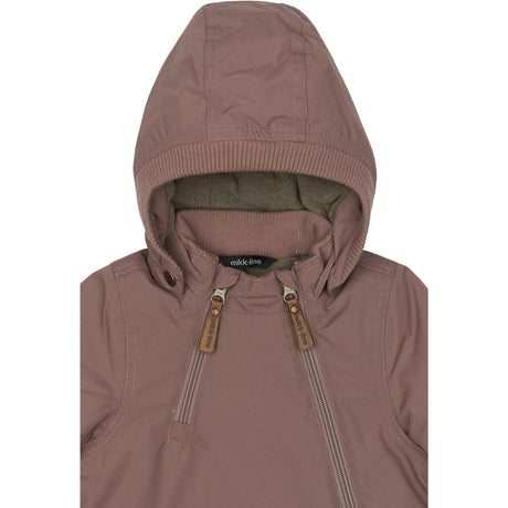 Mikk-Line Twilight Mauve Nylon Baby Jacket - Solid