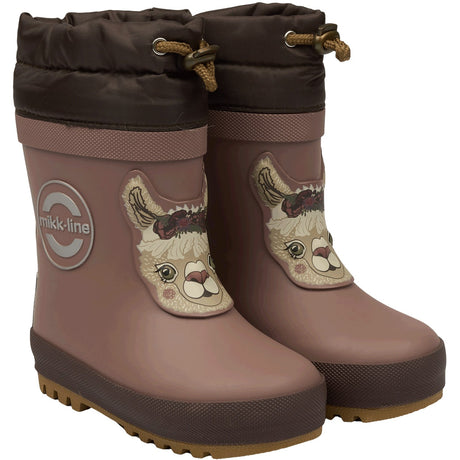 Mikk-Line Twilight Mauve Winter Wellies 3D