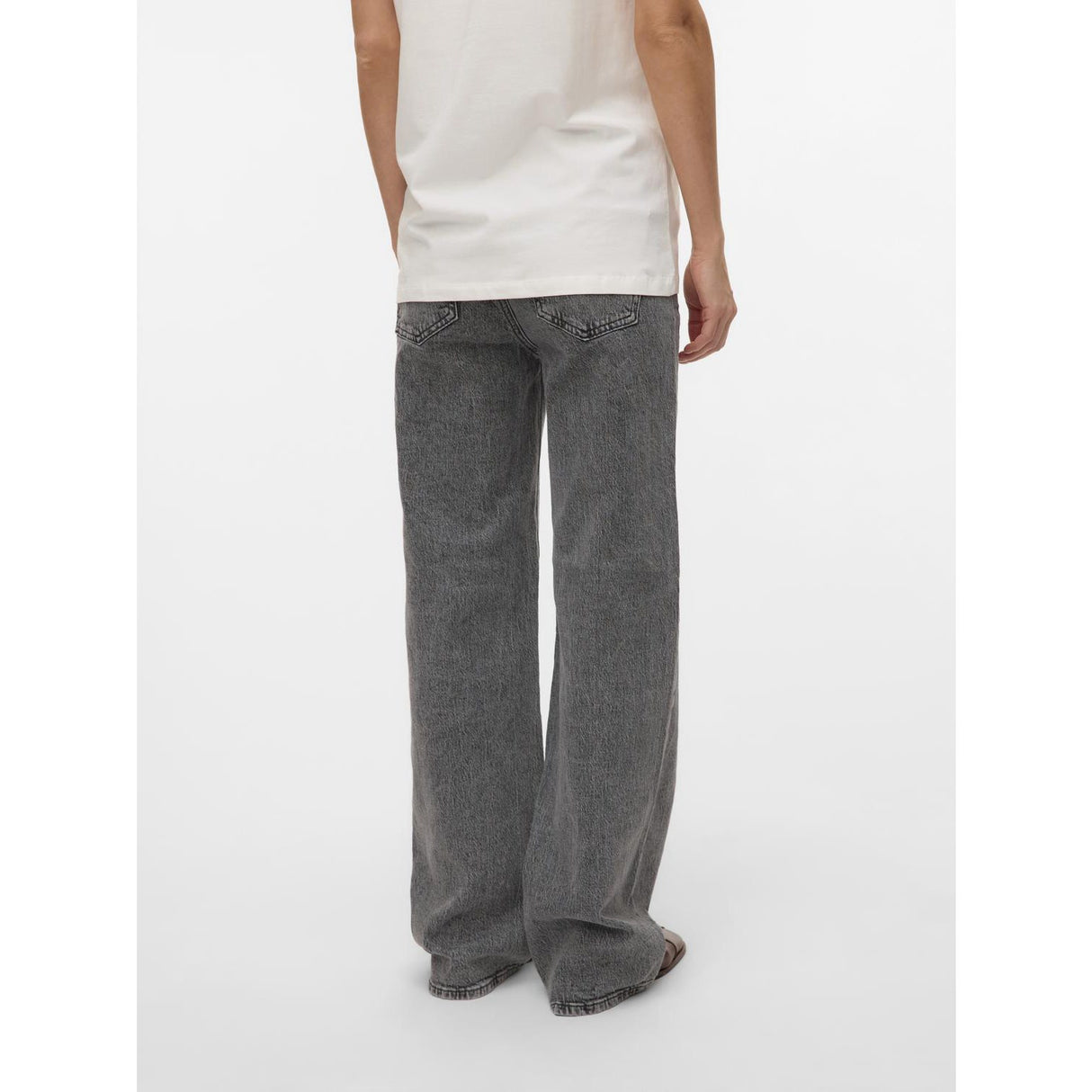 Vero Moda Maternity Medium Grey Denim Vmmtessa Wide Jeans Ra206 Ga Noos