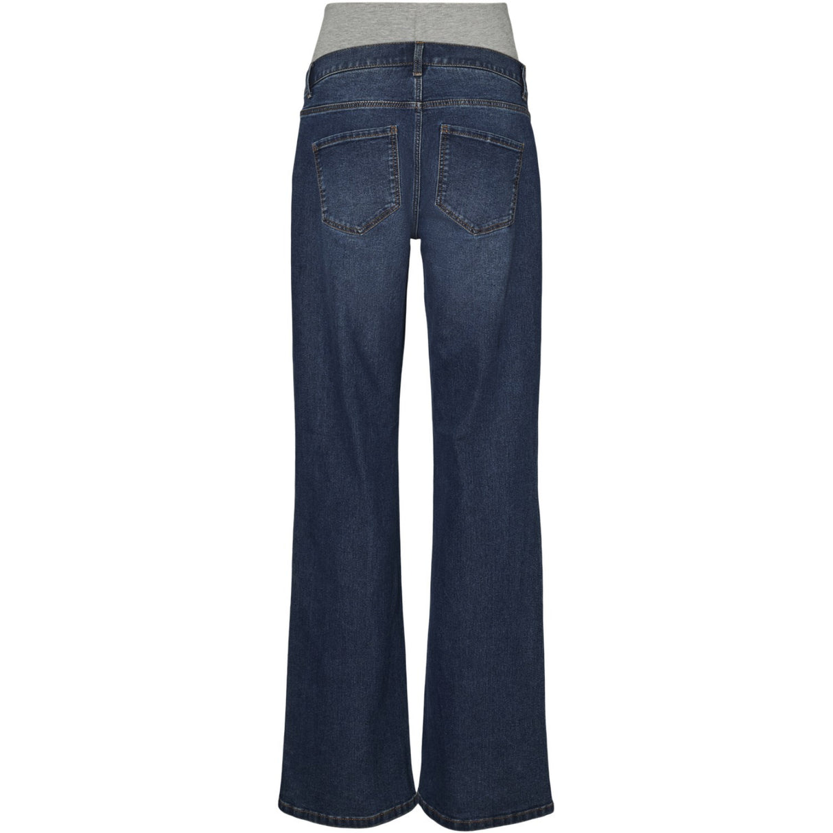 Mama;licious Dark Medium Blue Denim Mledina Flared Db Jeans Noos