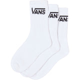 VANS White Classic Crew Socks 3-Pack