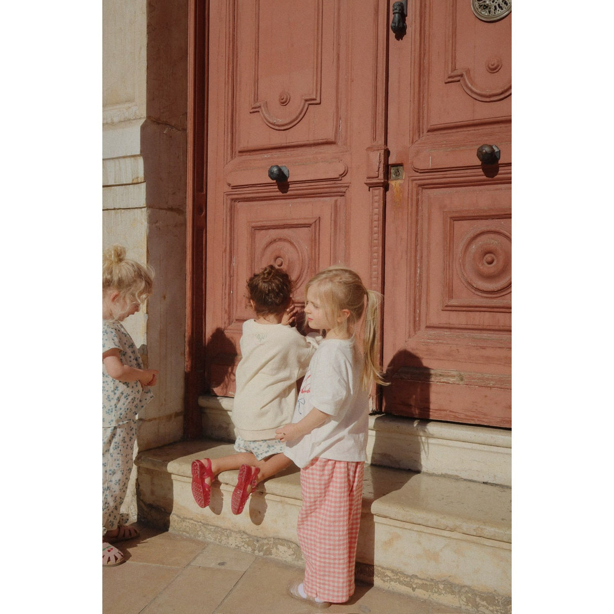 Konges Sløjd Peach Blossom Check RHW X KS Bella Pants Gots