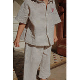 Konges Sløjd Stripe Bluie RHW X KS Duo Shirt Gots