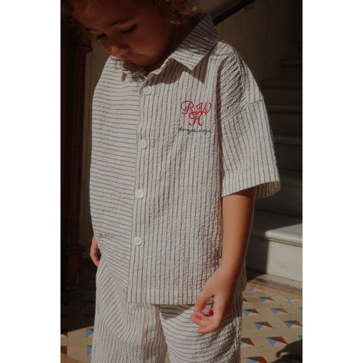 Konges Sløjd Stripe Bluie RHW X KS Duo Shirt Gots