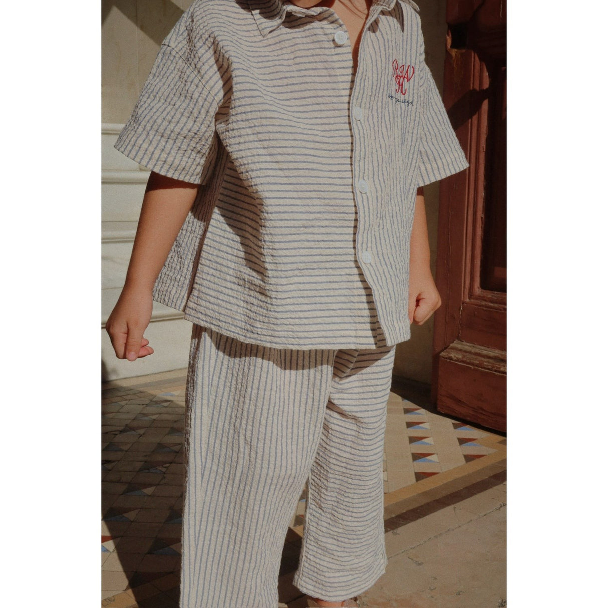Konges Sløjd Stripe Bluie RHW X KS Duo Shirt Gots