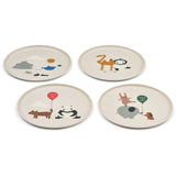LIEWOOD Around The World / Sandy Remco Plate 4-Pack