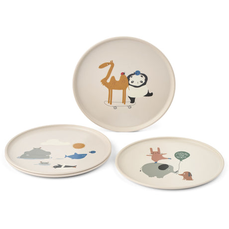 LIEWOOD Around The World / Sandy Remco Plate 4-Pack