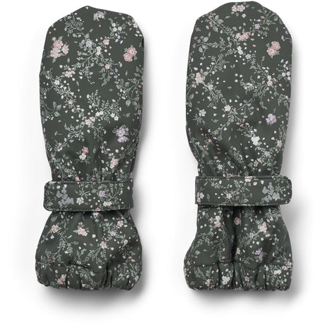 Wheat Forest Lake Checked Flowers Rain Mittens Rily