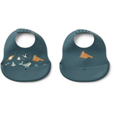LIEWOOD Arctic Sea / Ocean View Ember Printed Bib 2-Pack