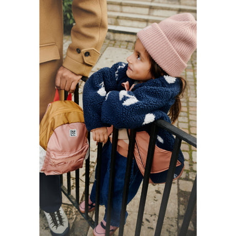 LIEWOOD Cherry Blossom / Classic Navy Noam Pile Jacket