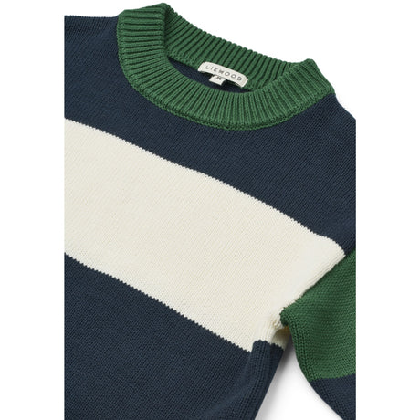 LIEWOOD Classic Navy Multi Mix Orlane Stripe Knit Jumper