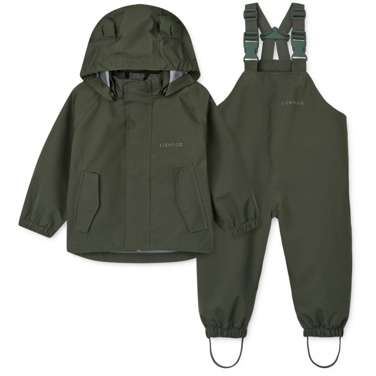 LIEWOOD Hunter Green Manu Rainwear Set