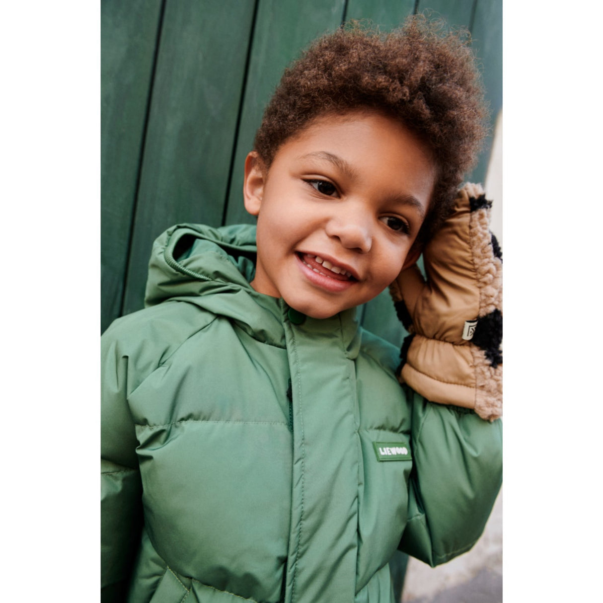 LIEWOOD Mega Leo / Oat Mix Grethe Pile Gloves