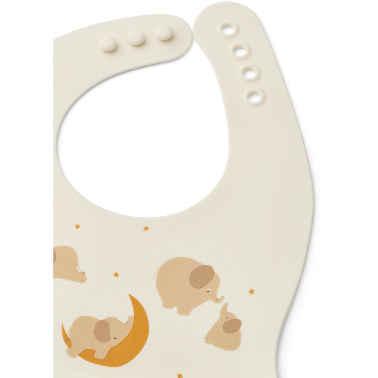 LIEWOOD Elephant / Creme De La Creme Ember Printed Bib 2-Pack
