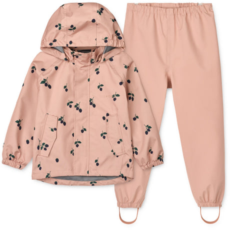 LIEWOOD Berry / Pale Tuscany Pedia Rainwear Set