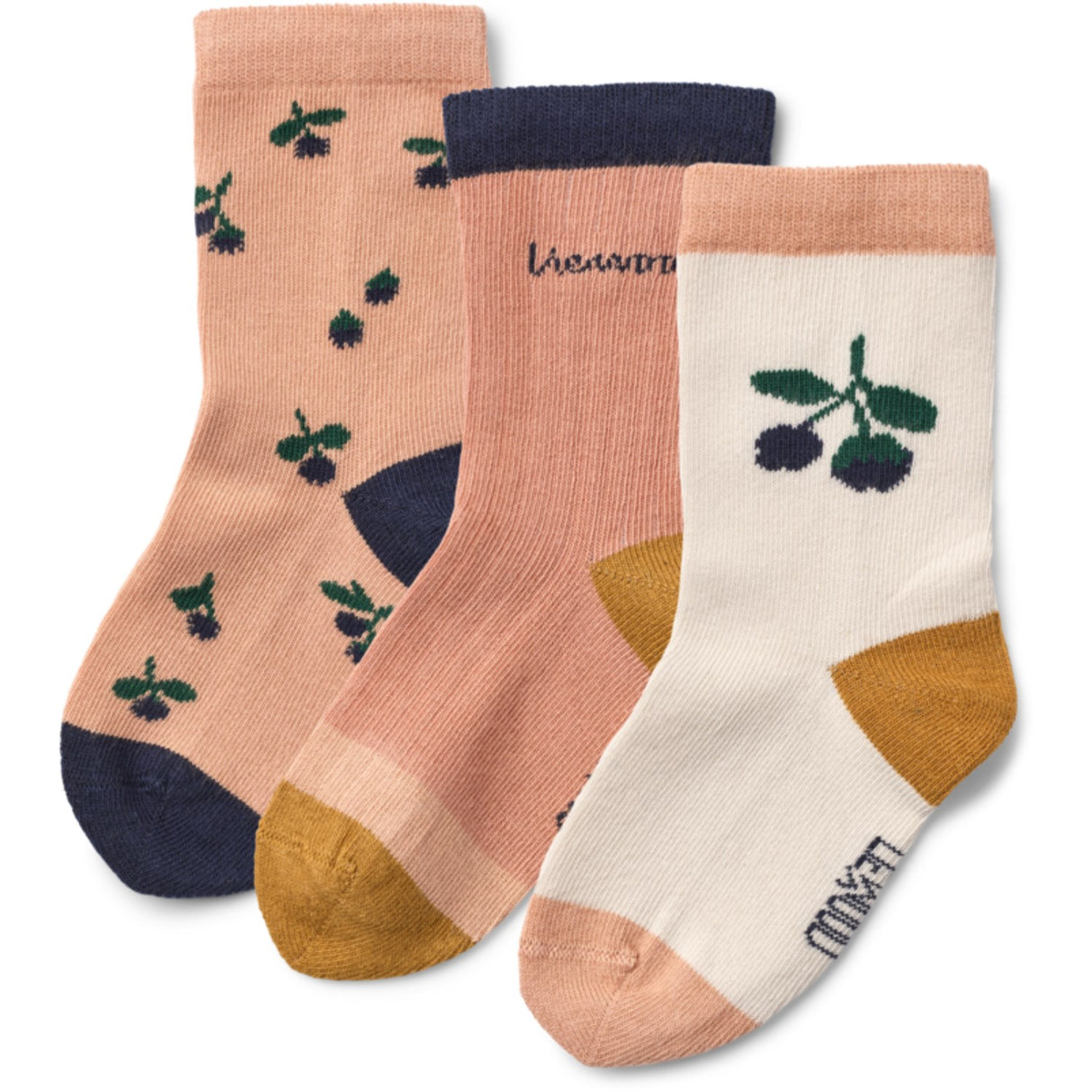 LIEWOOD Berry / Pale Tuscany Silas Socks 3-Pack