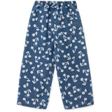 LIEWOOD Cherry Blossom / Medium Blue Denim Cesar Printed Denim Pants