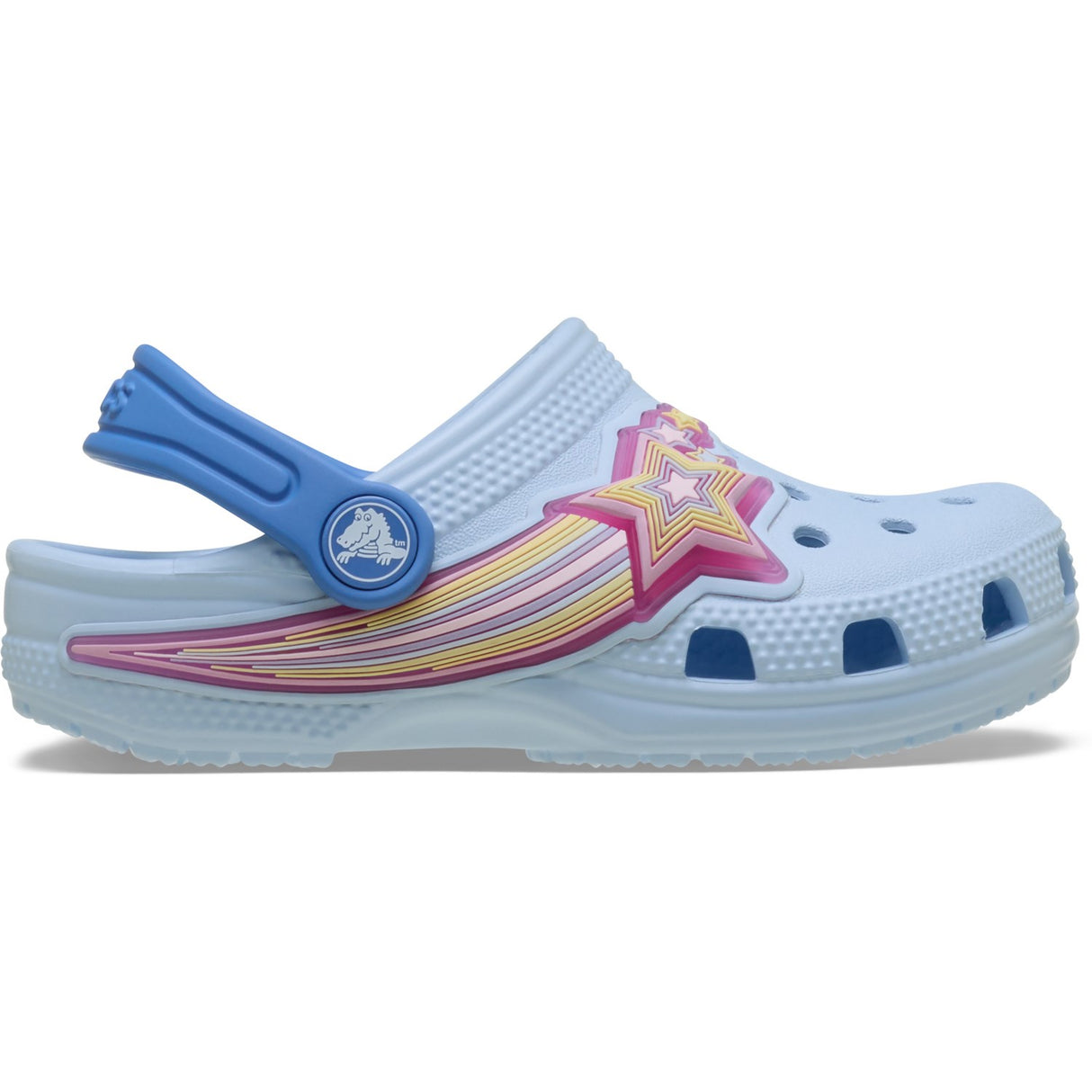 Crocs Blue Frost Classic Star Lights Clog